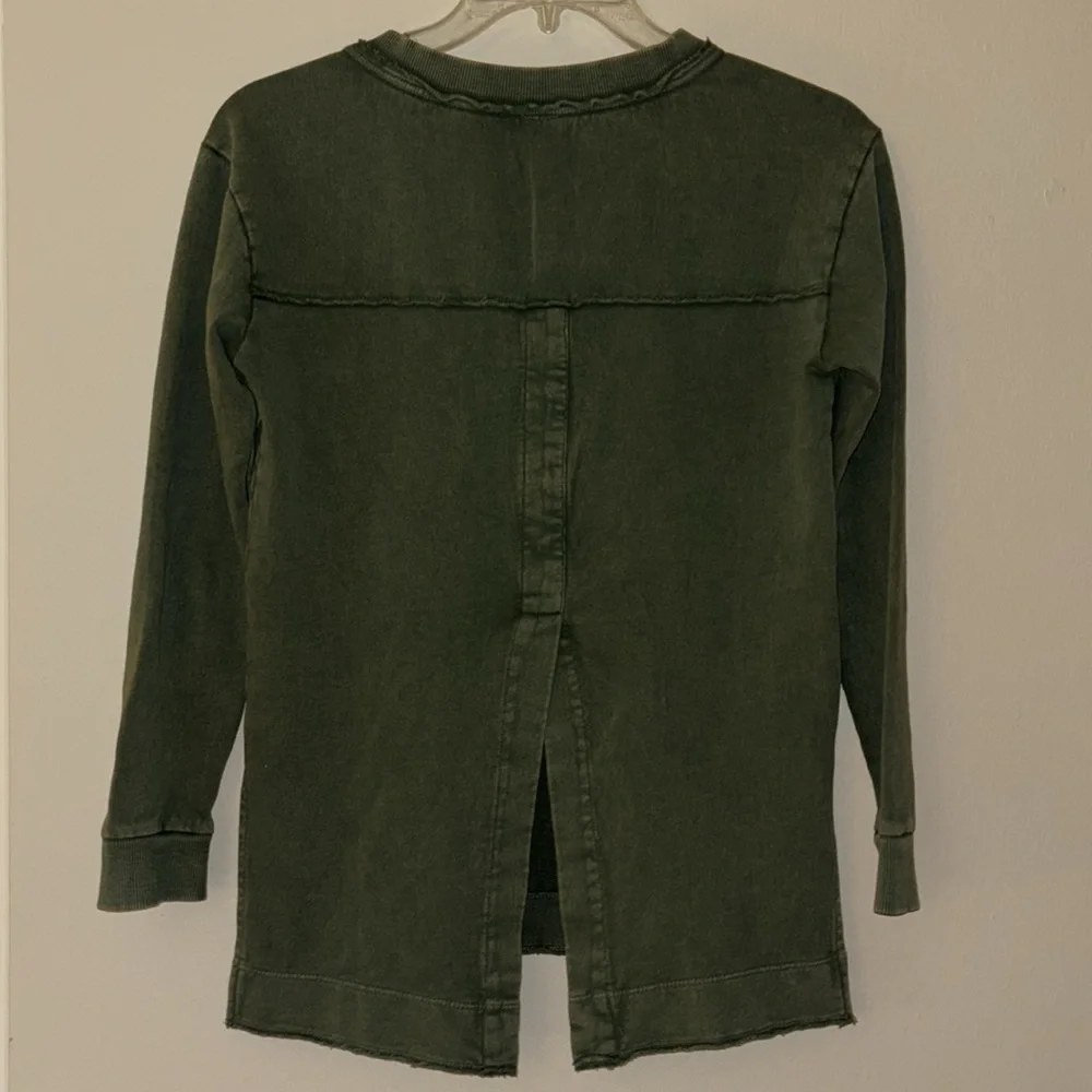Anthropologie Pilcro Green Moss Sweater Pullover - Picture 4 of 7
